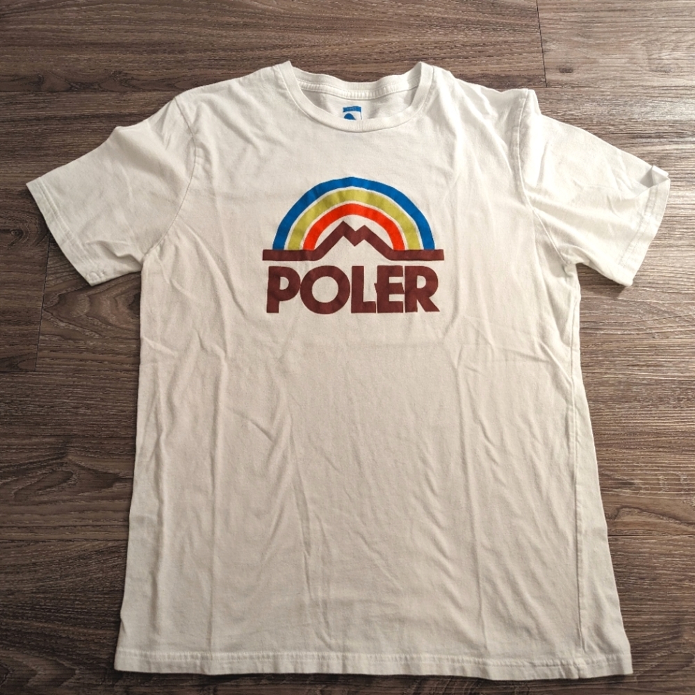 Poler outdoor hiking graphic t shirt L